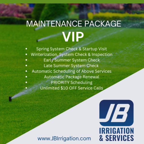 vip lawn sprinkler maintenance membership